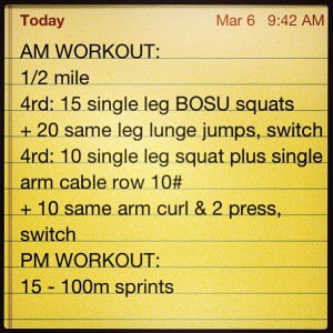 Workout Log