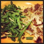 Baked TIlapia and Green Beans with Almonds